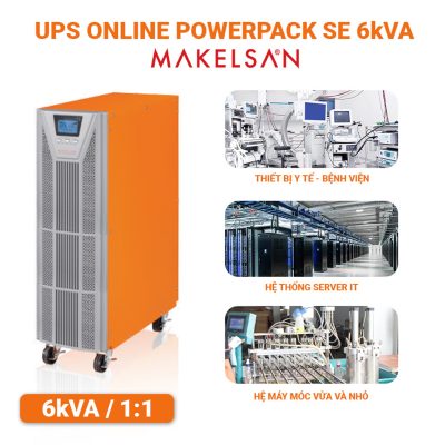 Bộ Lưu Điện UPS Online Makelsan Powerpack SE 6kVA 1:1 Phase